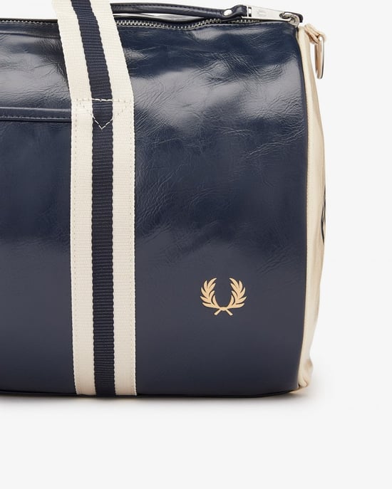 Einkaufen Für Fred Perry Classic Barrel Polyester Navy/Ecru Cross Bag - Image 2