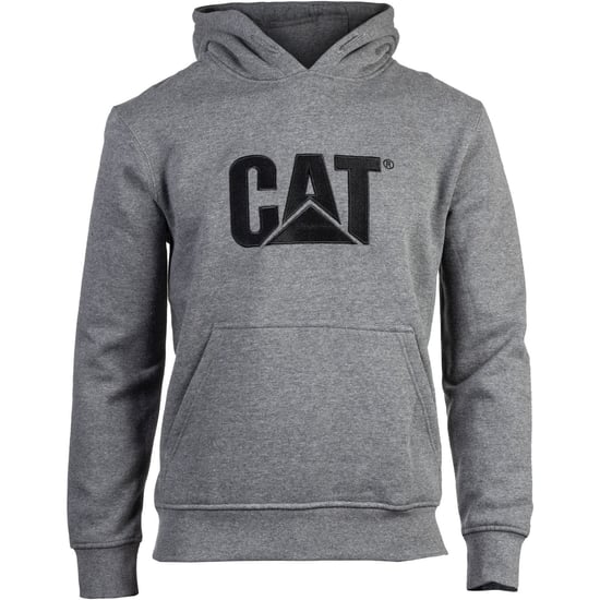 Caterpillar Marken Baumwolle Herren Grauer Kapuzenpullover - Image 1