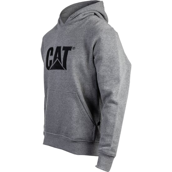 Caterpillar Marken Baumwolle Herren Grauer Kapuzenpullover - Image 3