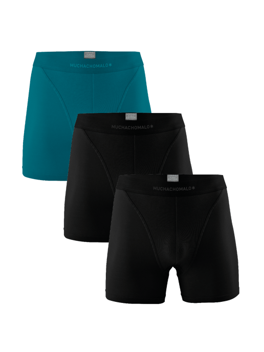 Muchachomalo Herren Pima Baumwolle Boxer Shorts - 3er Pack - Herren Unterwäsche - Image 1