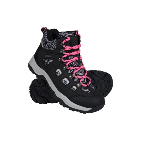 Mountain Warehouse - Damen Wanderstiefel "Adventurer", Leo-Muster, Wildlederimitat (Leuchtend Rosa) - Image 1