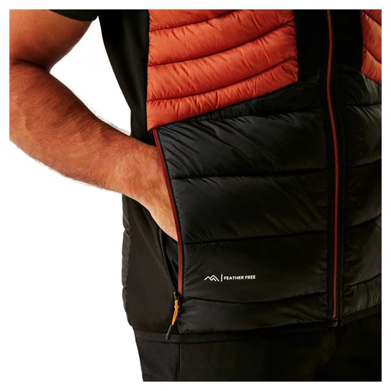 Regatta - "Leedre" Weste Hybrid für Herren (Ockerbraun/Schwarz) - Image 3