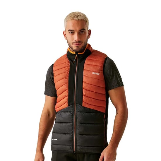 Regatta - "Leedre" Weste Hybrid für Herren (Ockerbraun/Schwarz) - Image 4