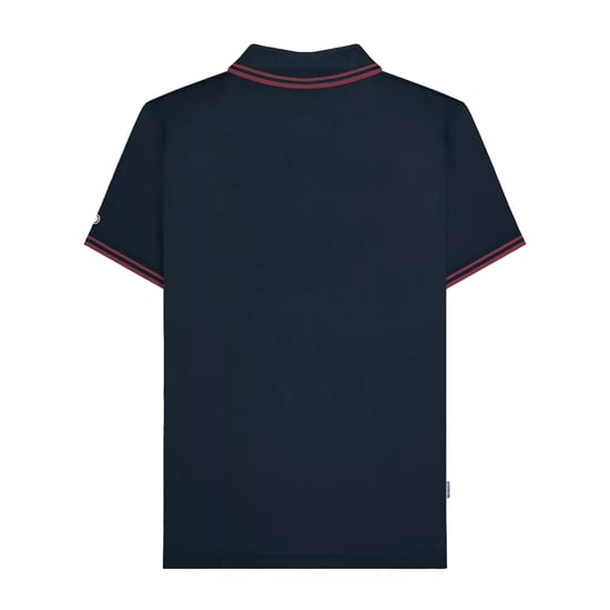 Lambretta - Poloshirt für Herren, Groß und Hoch (Dunkel-Marineblau/Burgunderrot) - Image 2
