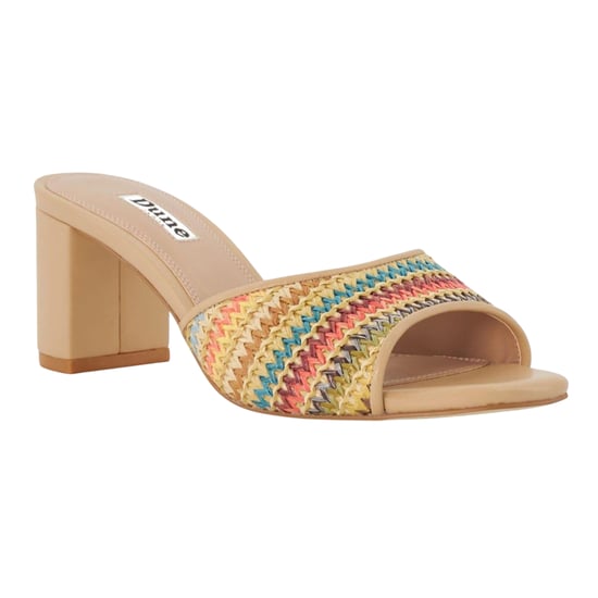 Dune London - Damen Mules, gehäkelt, Mittlerer Block (Bunt) - Image 1