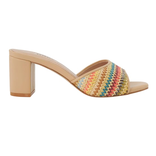Dune London - Damen Mules, gehäkelt, Mittlerer Block (Bunt) - Image 3