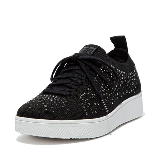 Fit Flop - "Rally" Kristall Sneaker für Damen, Jerseyware (Schwarz) - Image 2