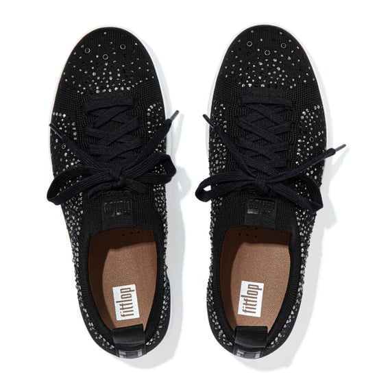 Fit Flop - "Rally" Kristall Sneaker für Damen, Jerseyware (Schwarz) - Image 3