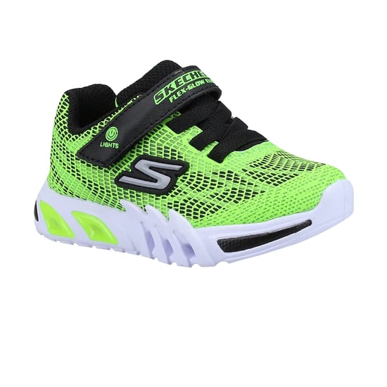 Skechers - Baby-Jungs Sneaker "Flex-Glow Elite Vorlo" (Limone/Schwarz) - Image 4