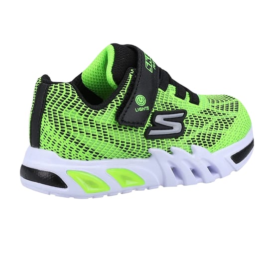 Skechers - Baby-Jungs Sneaker "Flex-Glow Elite Vorlo" (Limone/Schwarz) - Image 6