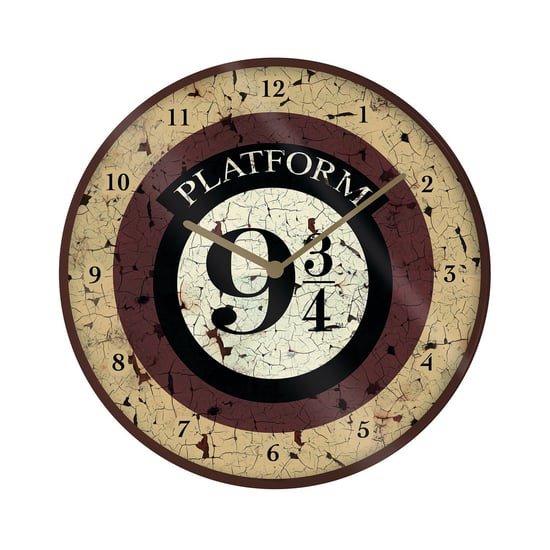 Harry Potter - Wanduhr, Bahnsteig 9 3/4 (Cremefarbe/Braun) - Image 1