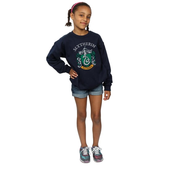 Harry Potter - "Slytherin" Sweatshirt für Mädchen (Marineblau) - Image 4