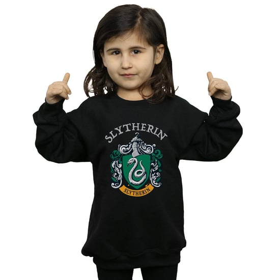 Harry Potter - "Slytherin" Sweatshirt für Mädchen (Schwarz) - Image 2