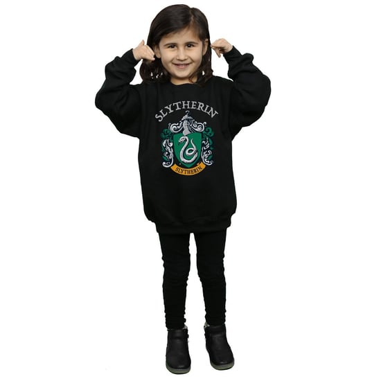 Harry Potter - "Slytherin" Sweatshirt für Mädchen (Schwarz) - Image 4
