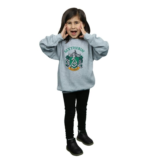 Harry Potter - "Slytherin" Sweatshirt für Mädchen (Grau) - Image 4