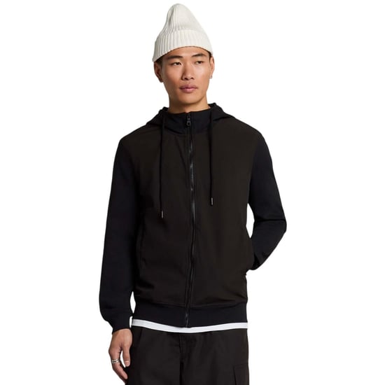 Lyle & Scott - "Hybrid" Hoodie mit durchgehendem Reißverschluss für Herren, Softshell (Schwarz) - Image 3