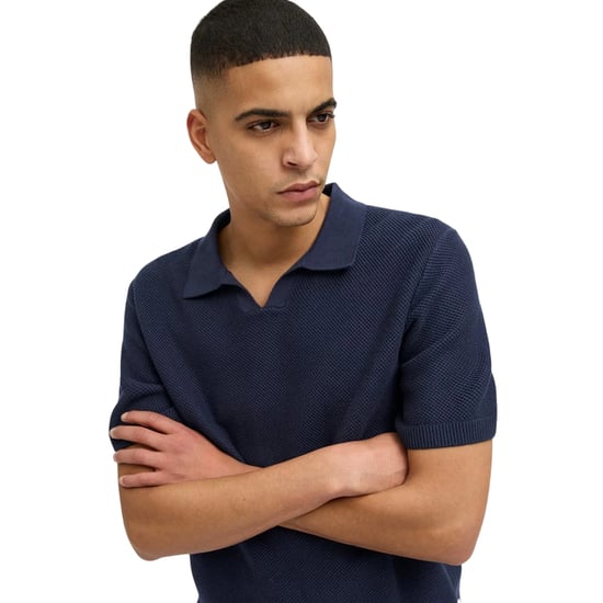 Jack And Jones - Poloshirt für Herren, Geteilter Halsausschnitt, Jerseyware (Nachthimmel) - Image 3