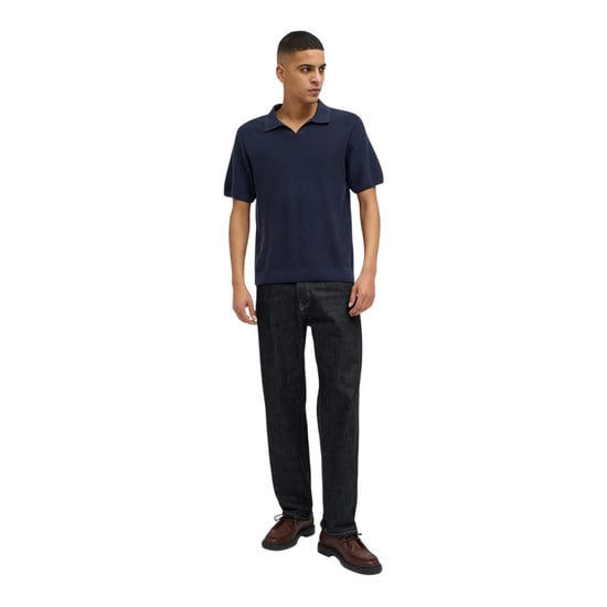 Jack And Jones - Poloshirt für Herren, Geteilter Halsausschnitt, Jerseyware (Nachthimmel) - Image 4