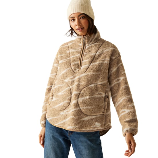 Regatta - "Frankie" Fleecejacke für Damen, mit halbem Reißverschluss, Teddyfleece (Sanftes Braungrau/Mokka) - Image 5