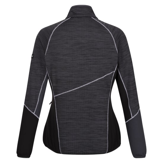 Regatta - "Hepley II" Fleecejacke Durchgehender Reißverschluss für Damen (Mittelgrau/Schwarz) - Image 2