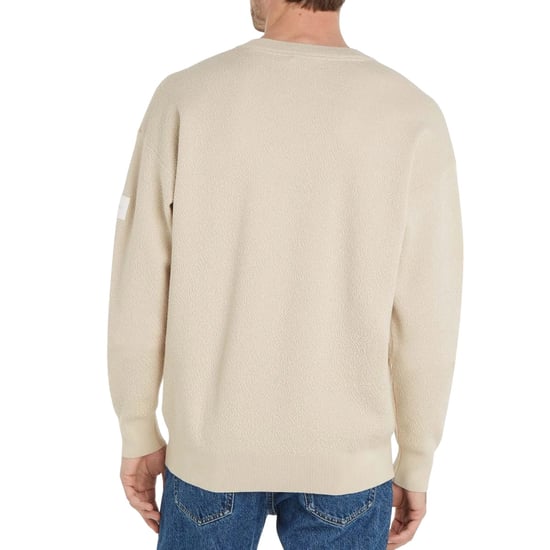 Calvin Klein - "Natural Structure" Sweatshirt Rundhalsausschnitt für Herren (Beige) - Image 2