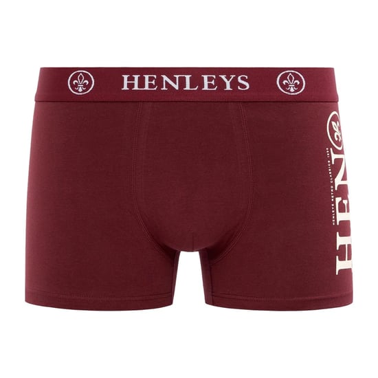 Henleys - "Kelmack2" Boxershorts für Herren (5er-Pack) (Blau/Schwarz/Weinrot/Grau/Marine) - Image 6