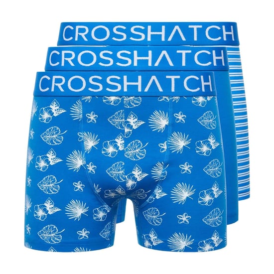 Crosshatch - "Hovland" Boxershorts für Herren (3er-Pack) (Directoire Blau) - Image 1