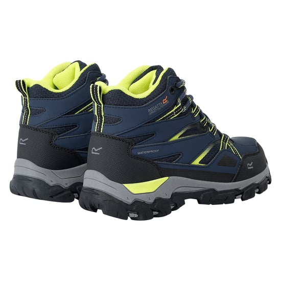 Regatta - Kinder Wanderstiefel "Holcombe III" (Marineblau/Leuchtend Limone) - Image 2