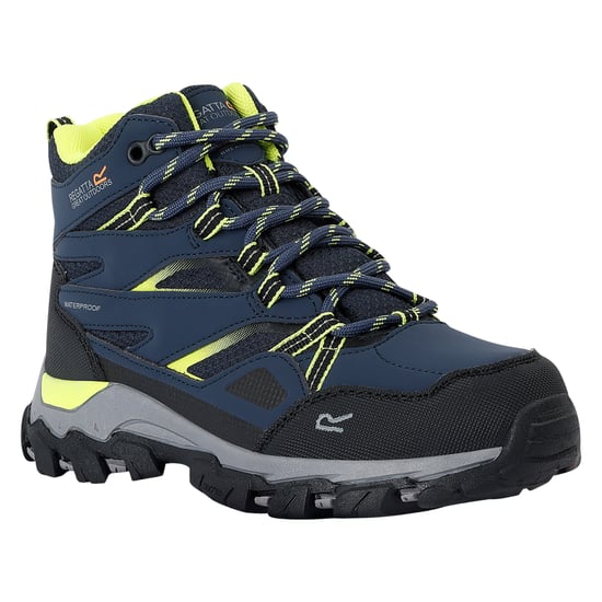 Regatta - Kinder Wanderstiefel "Holcombe III" (Marineblau/Leuchtend Limone) - Image 3