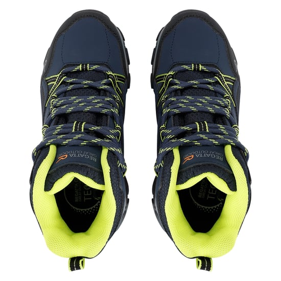 Regatta - Kinder Wanderstiefel "Holcombe III" (Marineblau/Leuchtend Limone) - Image 4