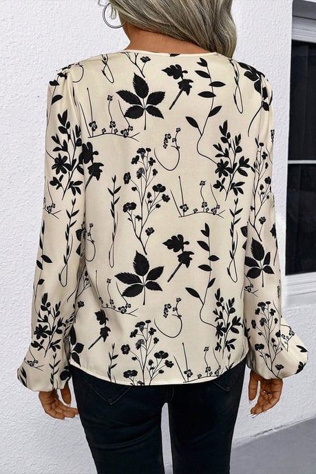 Bluse mit floralem Druck und langen Ärmeln - Image 2