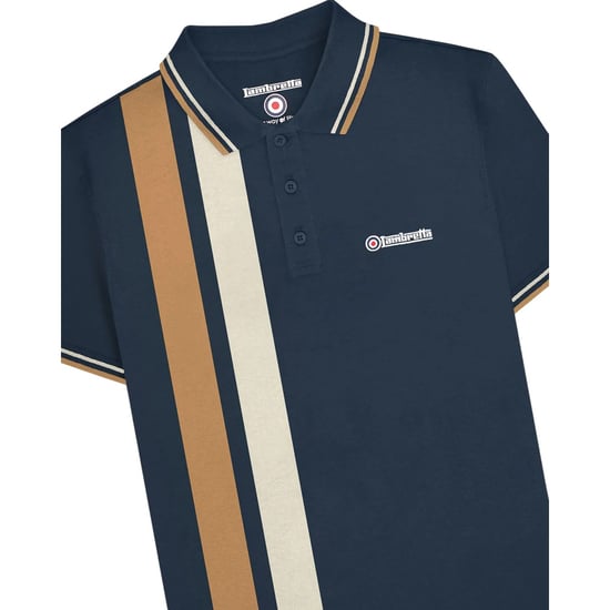 Lambretta - "SS25" Poloshirt für Herren (Marine) - Image 3