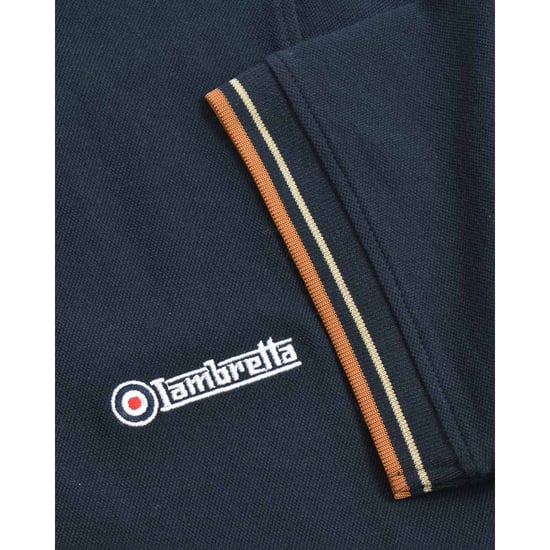 Lambretta - "SS25" Poloshirt für Herren (Marine) - Image 5