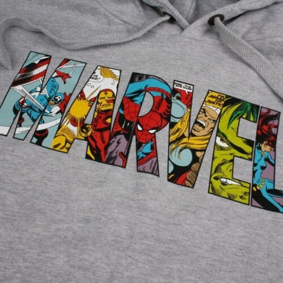 Marvel - Kapuzenpullover Logo für Herren (Grau) - Image 4