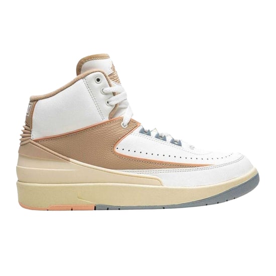 Nike - "Air Jordan 2 Retro" Sneaker für Herren, Leder (Weiß/Hellbraun) - Image 1