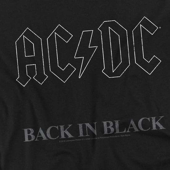 AC/DC - "Back In Black" T-Shirt für Herren (Schwarz) - Image 3