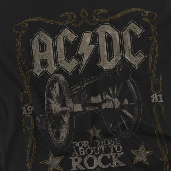 AC/DC - "Rock Label" T-Shirt für Herren (Schwarz) - Image 3