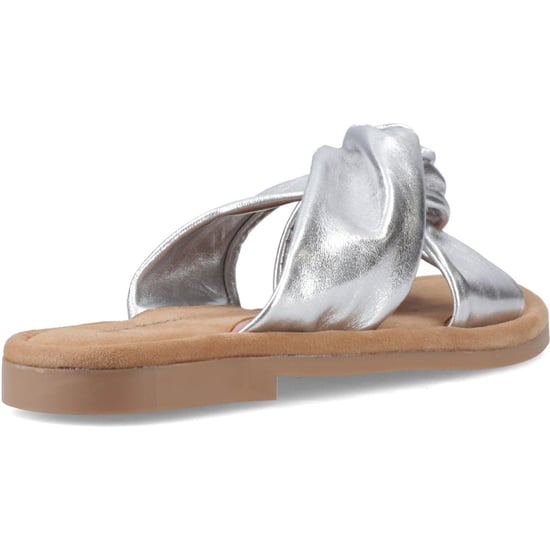 Hush Puppies Amy Weite Leder Damen Silber Standard Sandalen - Image 2