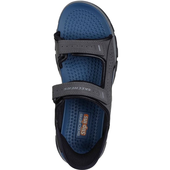 Skechers Tresmen - Reece Polyurethan Herren Charcoal Standard Sandalen - Image 3