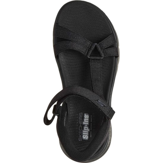 Skechers GO WALK Flex Illuminate Textil Damen Schwarz Standard Sandalen - Image 3