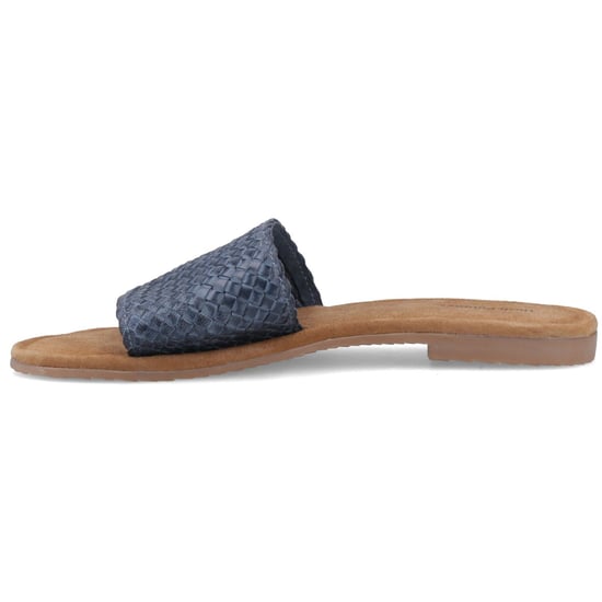 Hush Puppies Hetty Slide Leder Damen Navy Breite Sandalen - Image 4