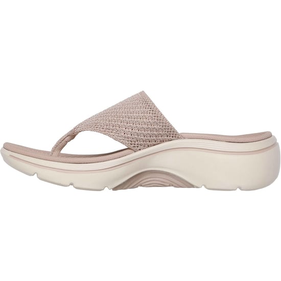 Skechers Go Walk Arch Fit 2.0 Textil Damen Sandalen Taupe Standard - Image 4