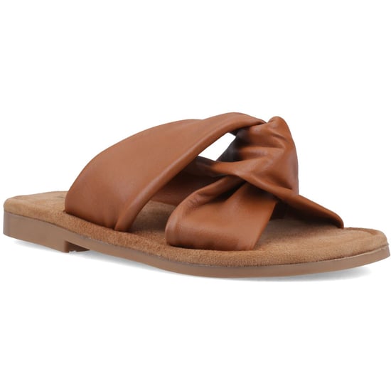 Hush Puppies Amy Weite Leder Damen Sandalen in Tan Standard - Image 1