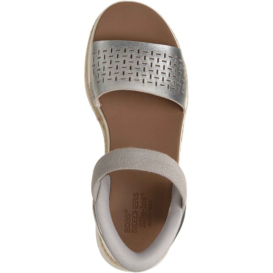 Skechers BOBS Sun Ray Damen Silber Standard Sandalen - Image 3