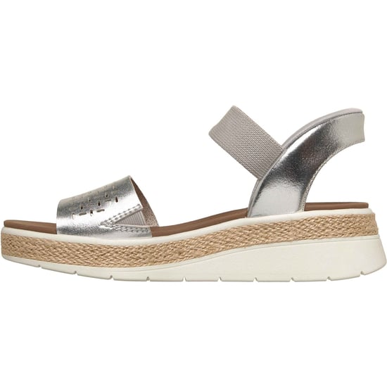 Skechers BOBS Sun Ray Damen Silber Standard Sandalen - Image 4