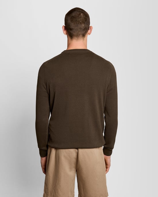 Crewneck-Pullover in Dunkelbraun - Image 2