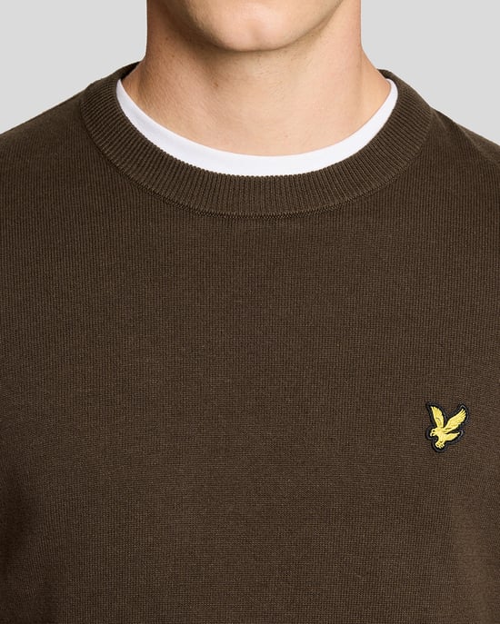 Crewneck-Pullover in Dunkelbraun - Image 3