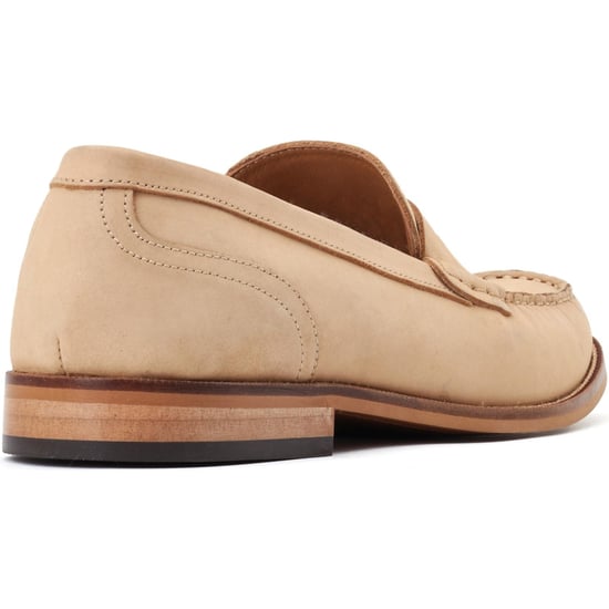 Base London Garfield Leder Herren Sand Farbene Slipper - Image 2