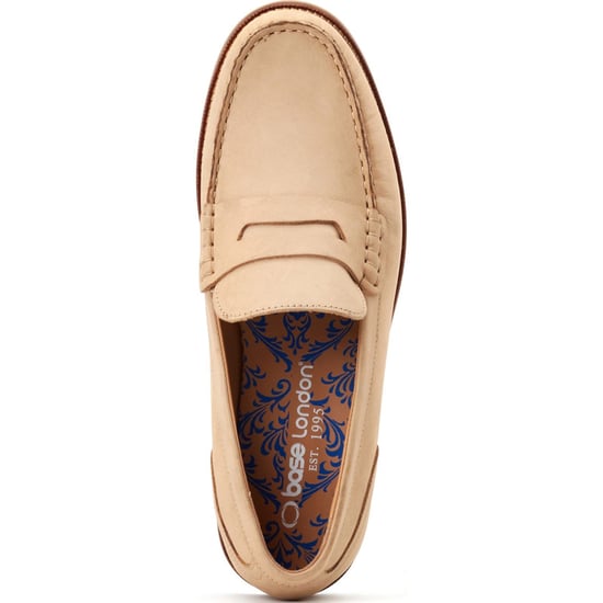 Base London Garfield Leder Herren Sand Farbene Slipper - Image 4