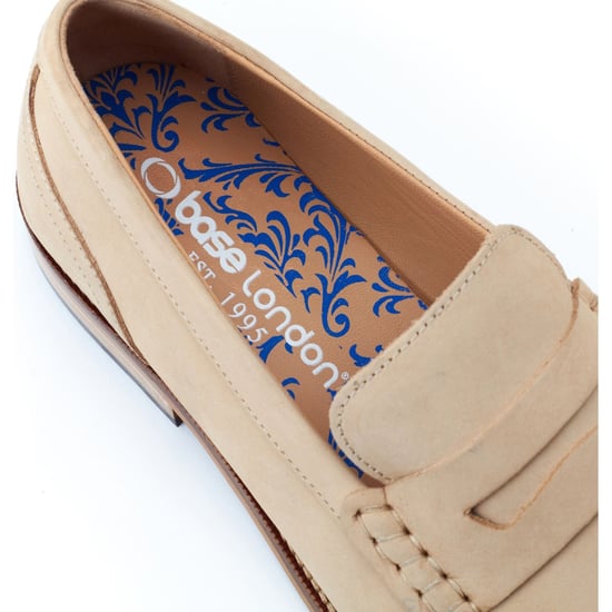 Base London Garfield Leder Herren Sand Farbene Slipper - Image 6